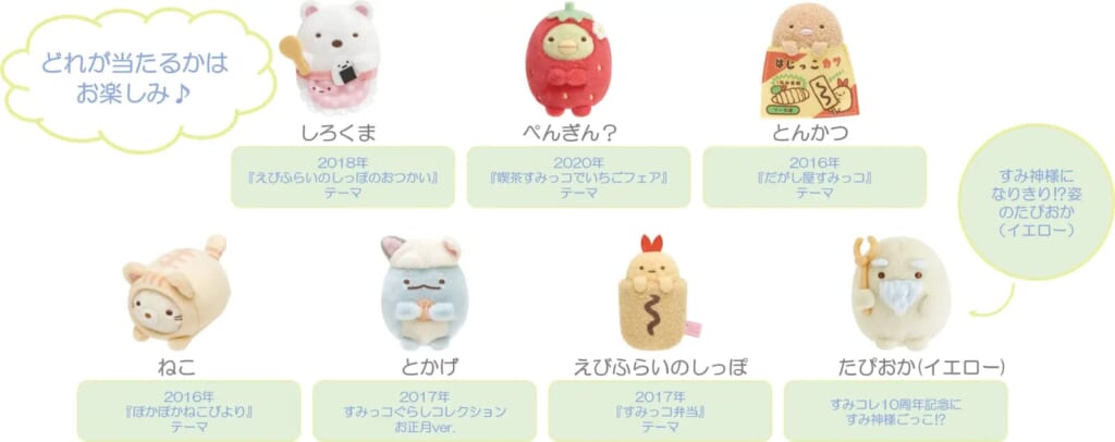 すみっコぐらしコレクションから10周年特別アイテムが登場 - 宮崎の
