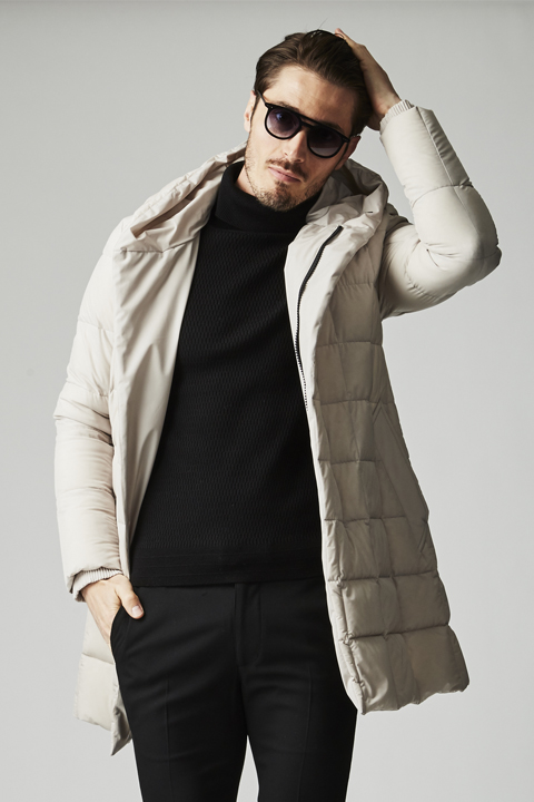 1piu1uguale3 ウノピゥウノウグァーレトレ 4WAY NYLON WRAP HOOD