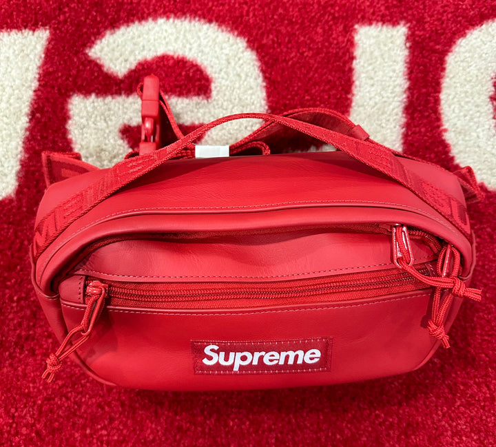 Supreme Leather Waist Bag Red FW23 – UniqueHype