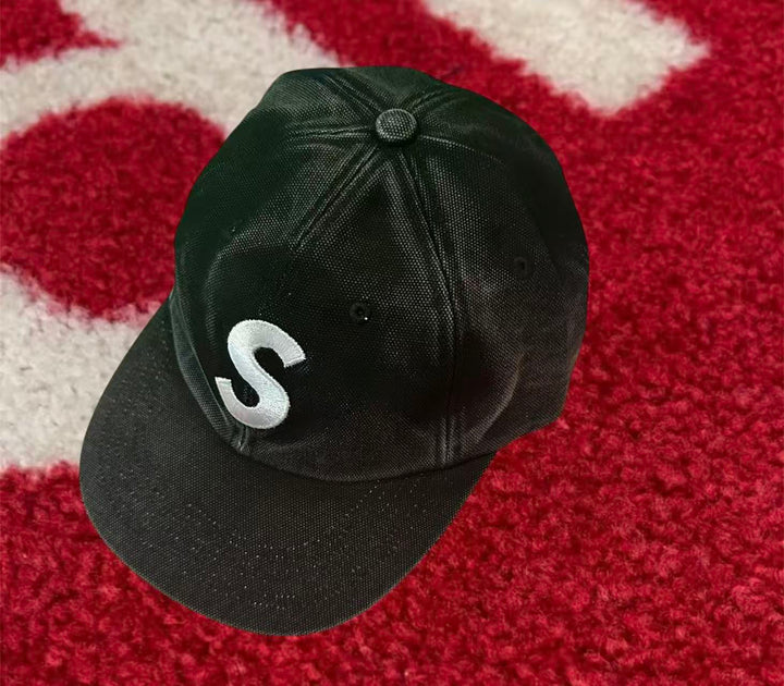 Supreme Pigment Coated S Logo 6-Panel Black FW25 – UniqueHype