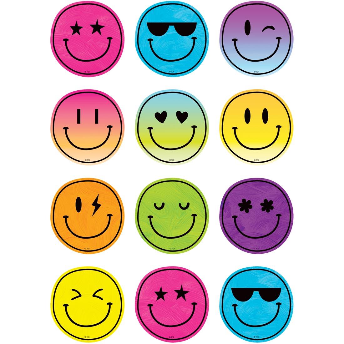 Brights 4Ever Smiley Faces Stickers By Teacher Created Resources