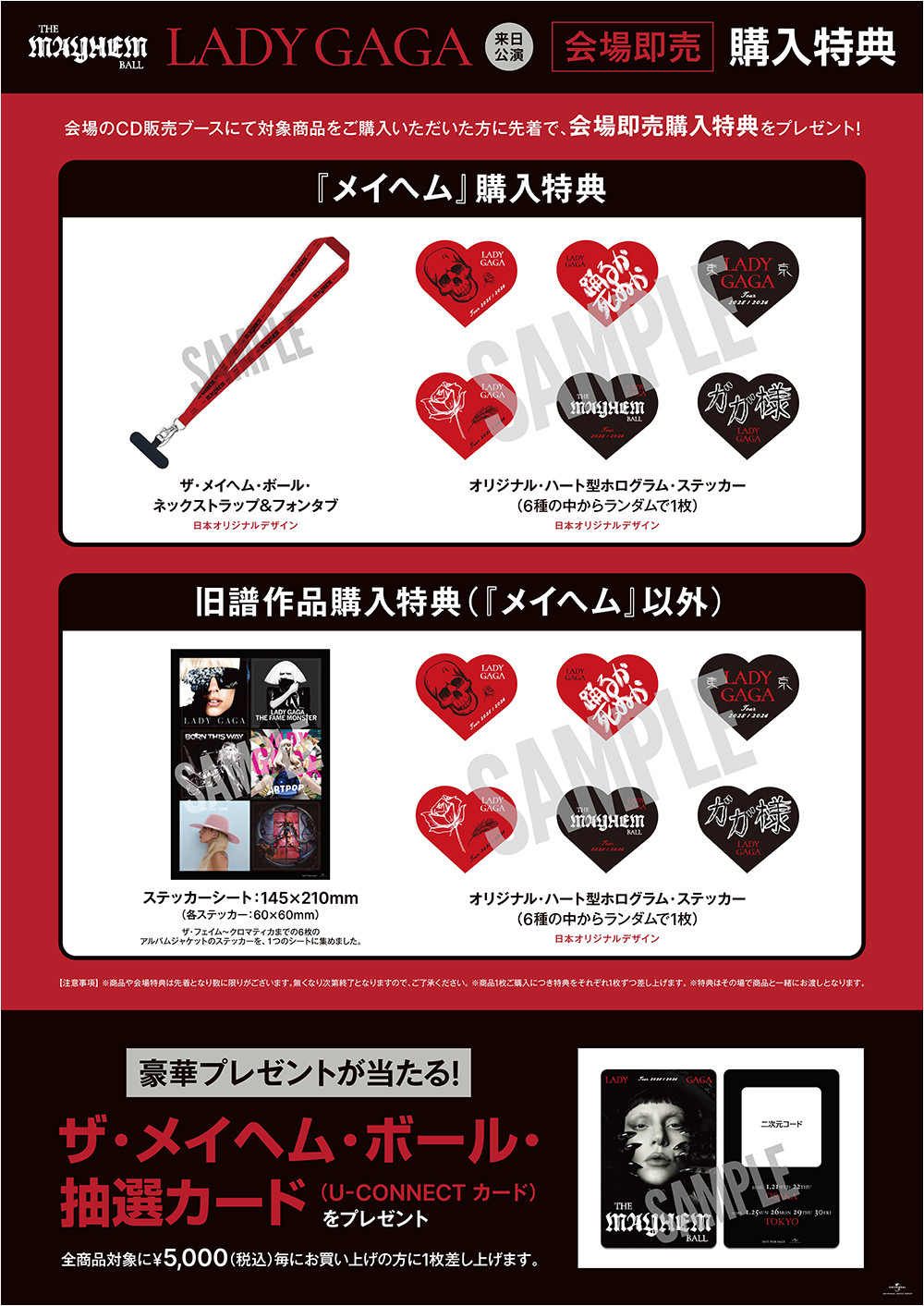 レディー・ガガ、会場即売購入特典解禁！CDショップ対象来日記念