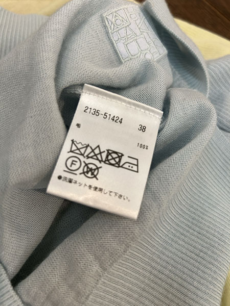 MORABITO BLANC(モラビトブラン) タートルセーター パステルブルー