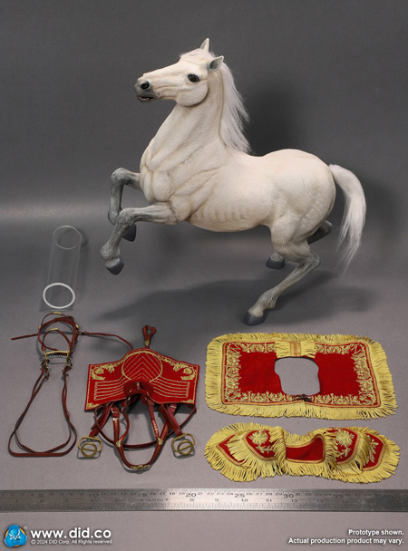 DID】E60078 Napoleon White Horse (Prancing) ナポレオン愛馬