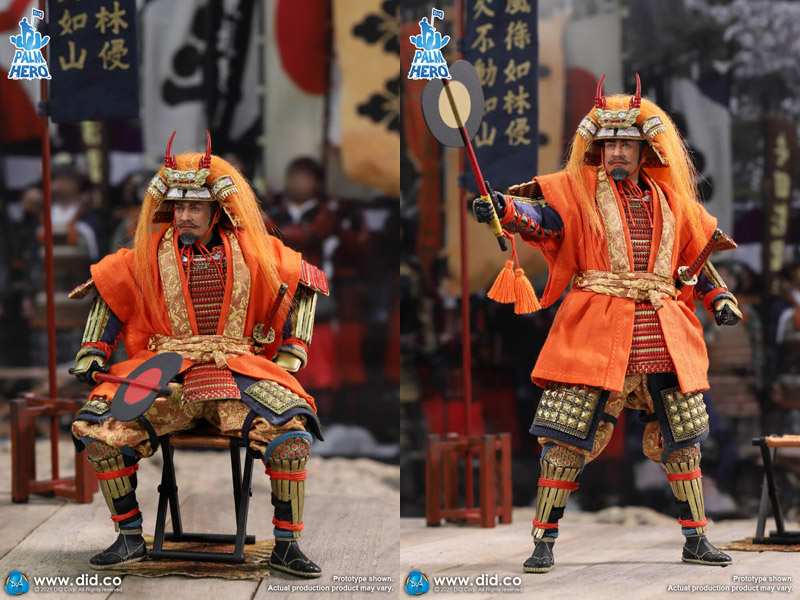 DID】XJ80013 1/12 Palm Hero Japan Samurai Series-Takeda Shingen