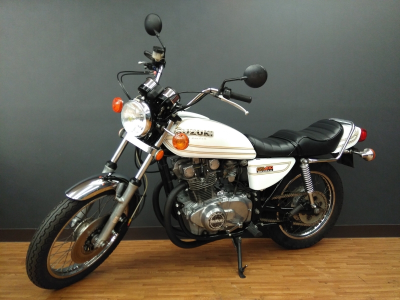 GS400 E2白金 ブラック集合管 大川タックロールシート｜SOLD OUT｜旧車