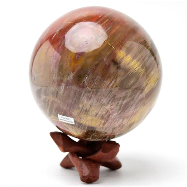ペトリファイドウッド 丸玉｜置物｜珪化木｜マーブル｜マダガスカル産