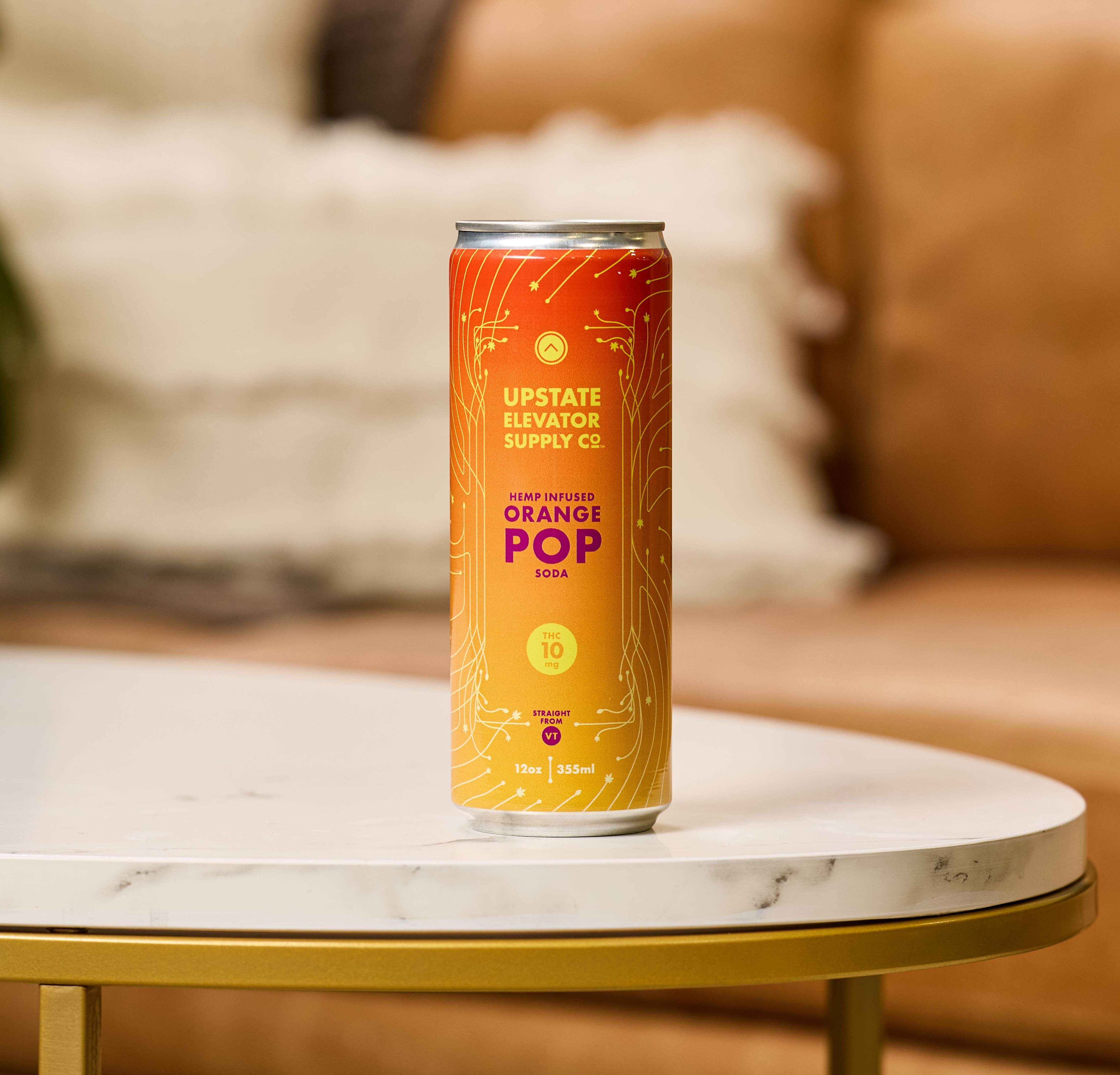 10mg THC Orange Pop Soda – Upstate Elevator