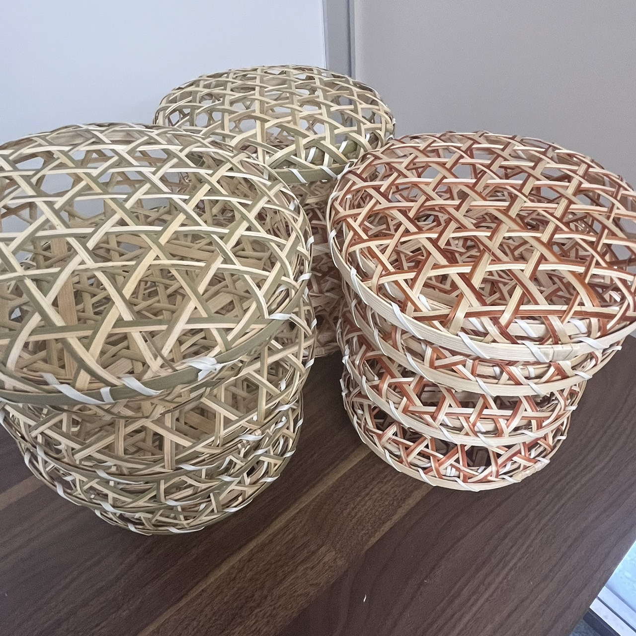 ☆SALE☆ ふた付き 六ツ目編み竹かご【10個セット】 | URBAM