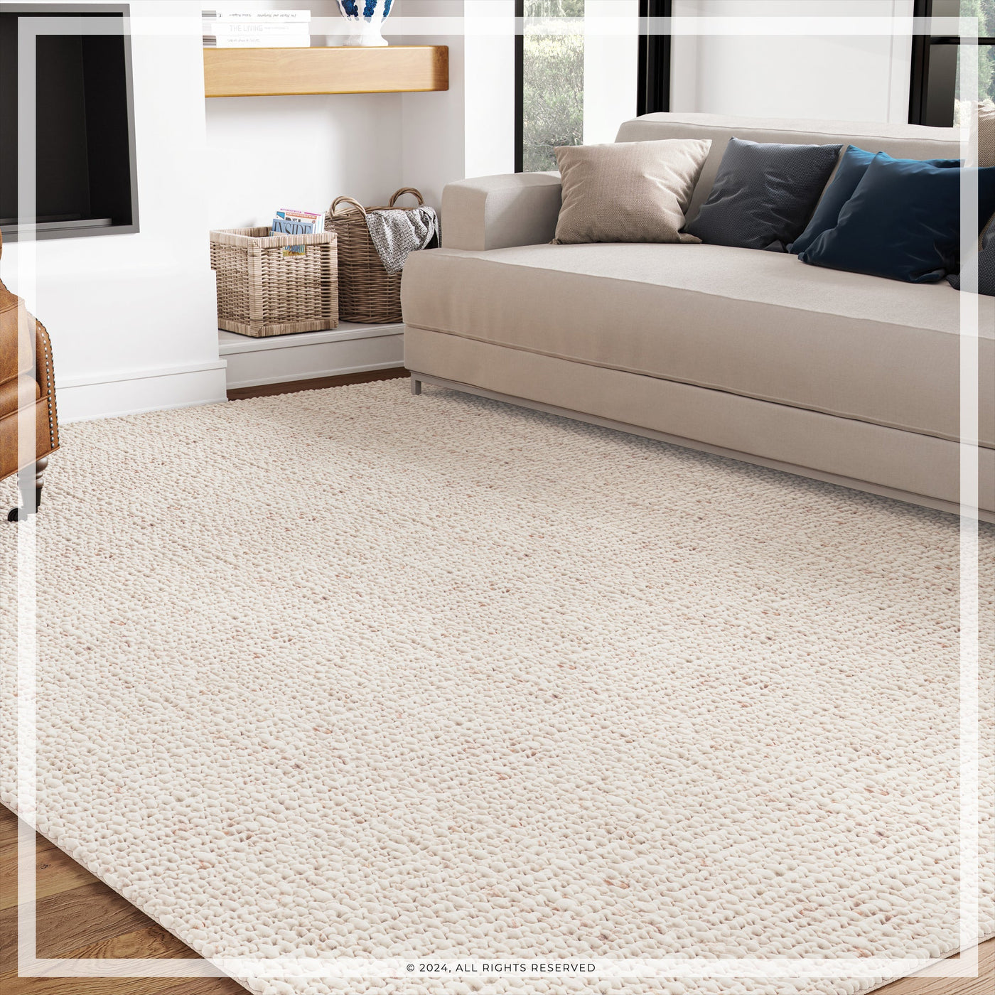 UJR0140 Luxury Hand-Woven Natural High-Pile Rug – Urban Ambiance