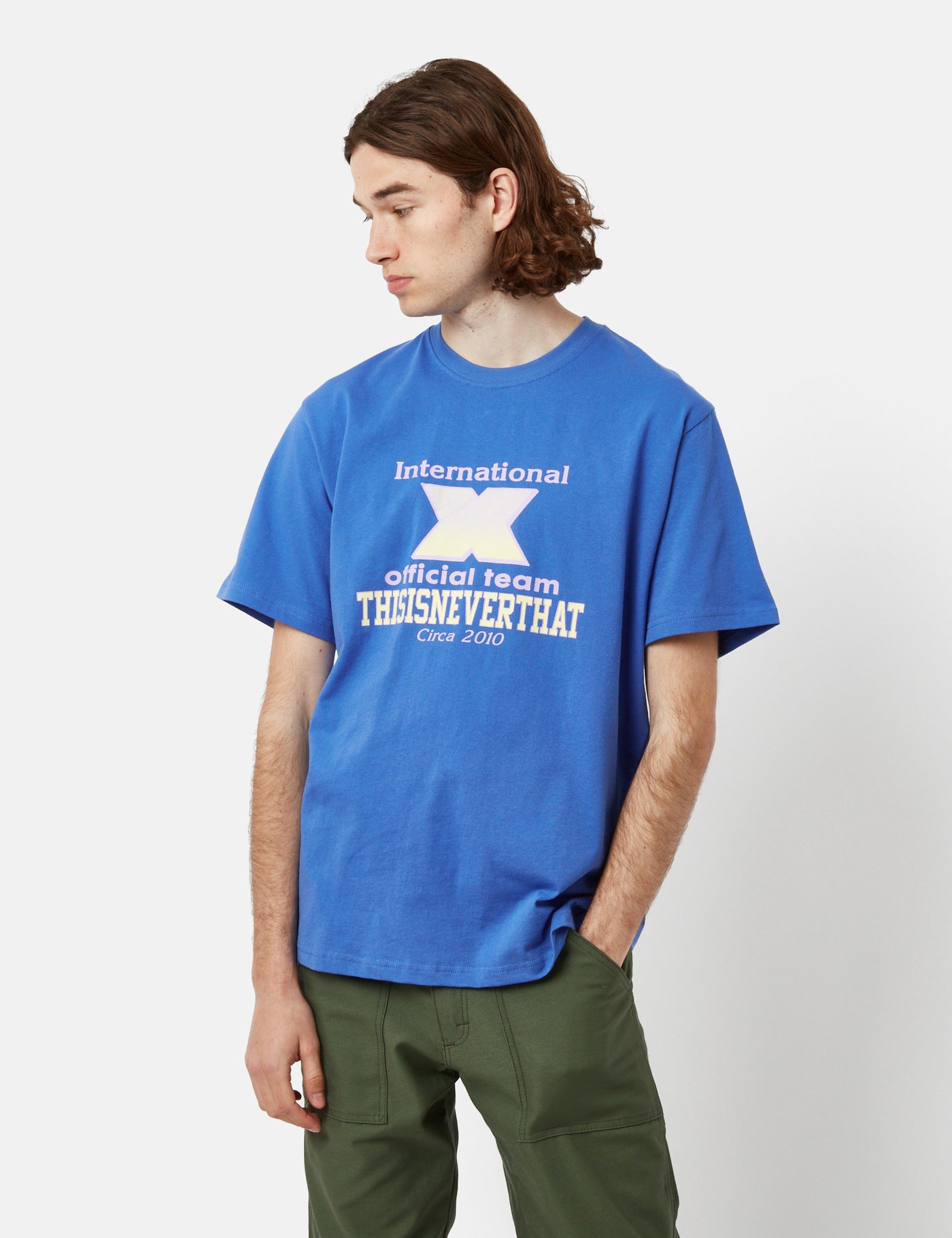 Thisisneverthat X-INTL. T-Shirt - Ultramarine Blue I Urban Excess