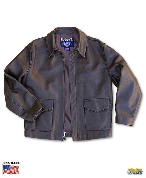 Signature Series Goatskin Indy-Style Adventurer Jacket - US Wings