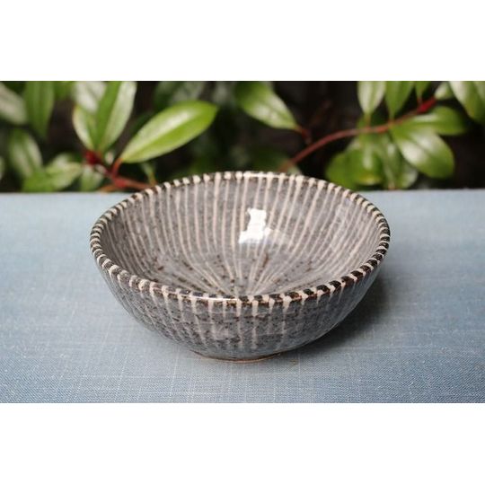 岐阜県土岐市の三浦繁久さんの鼠志野十草取鉢 うつわ家膳｜人気作家