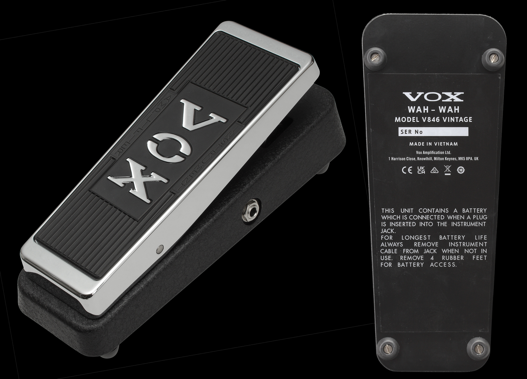 The VOX Showroom - V846 Vintage Wah-Wah Pedal - 2024