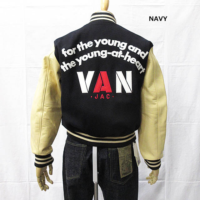 VAN 青春のスタジャン バックロゴデザインスタジアムジャンパー GINCHO