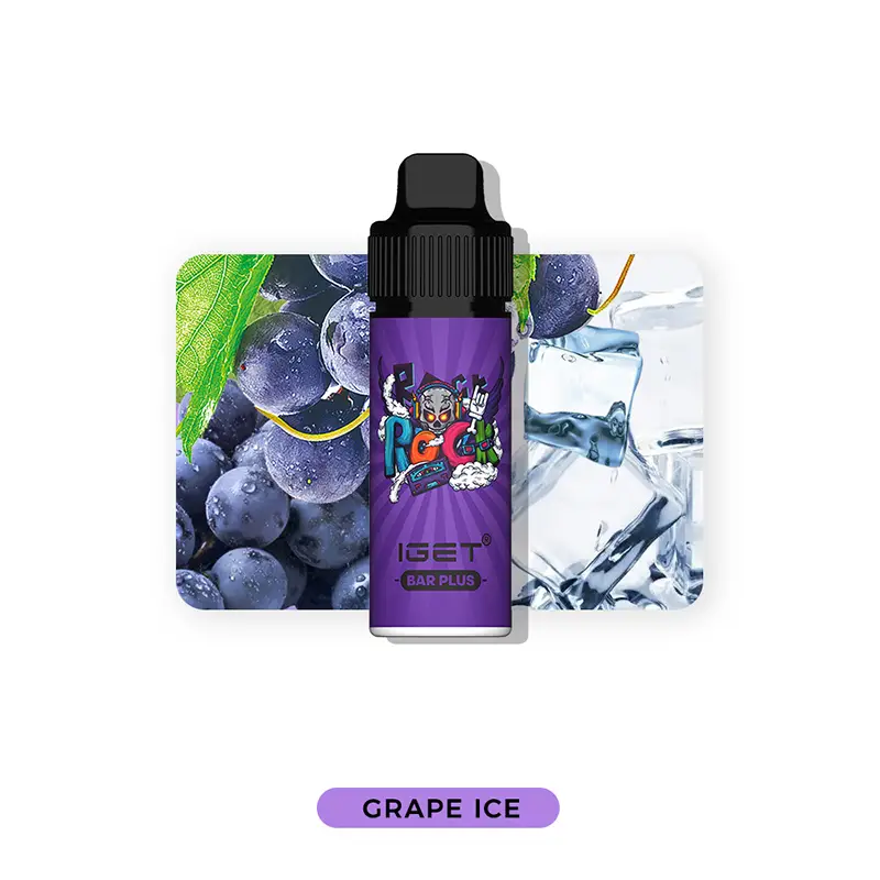 ぶどう (Grape Ice) – IGET Bar Plus 6000 | 最新のPod型VAPE人気の