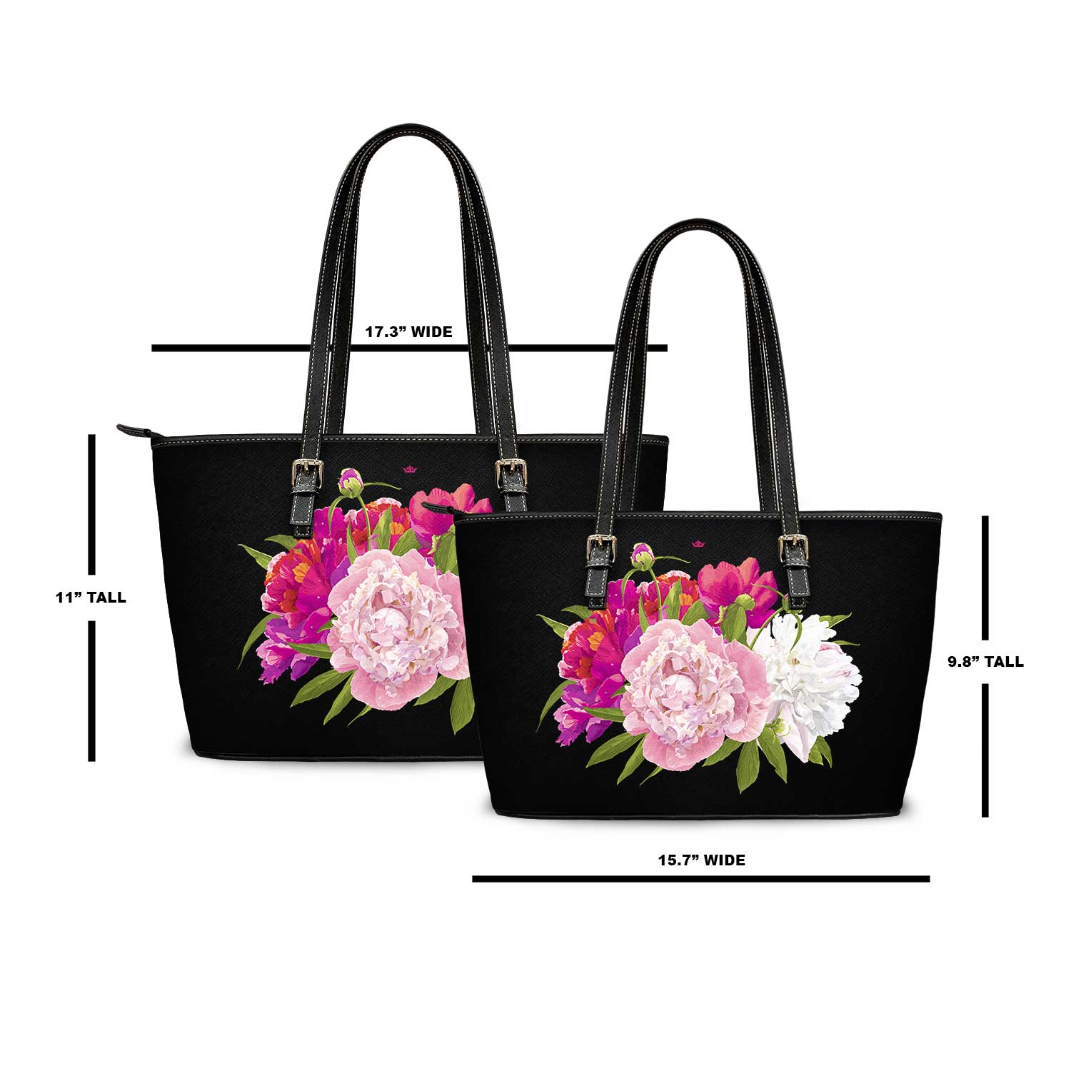 Purely Peony Tote Bag (Spicy)