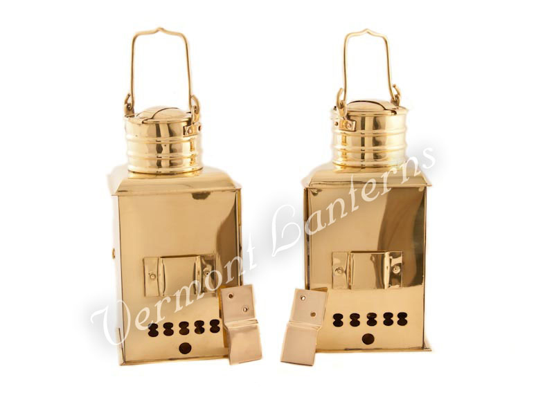Ships Lantern Brass Port & Starboard - 9