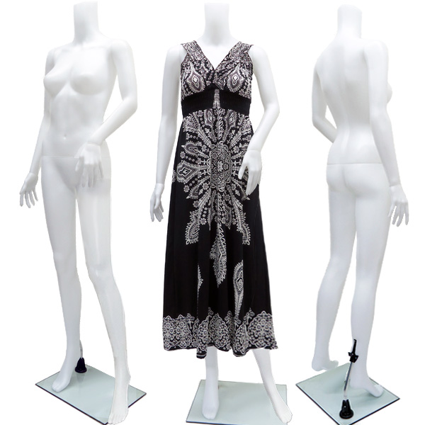 レディース ヘッドレスマネキン 白3A 同梱不可 婦人マネキン 女性