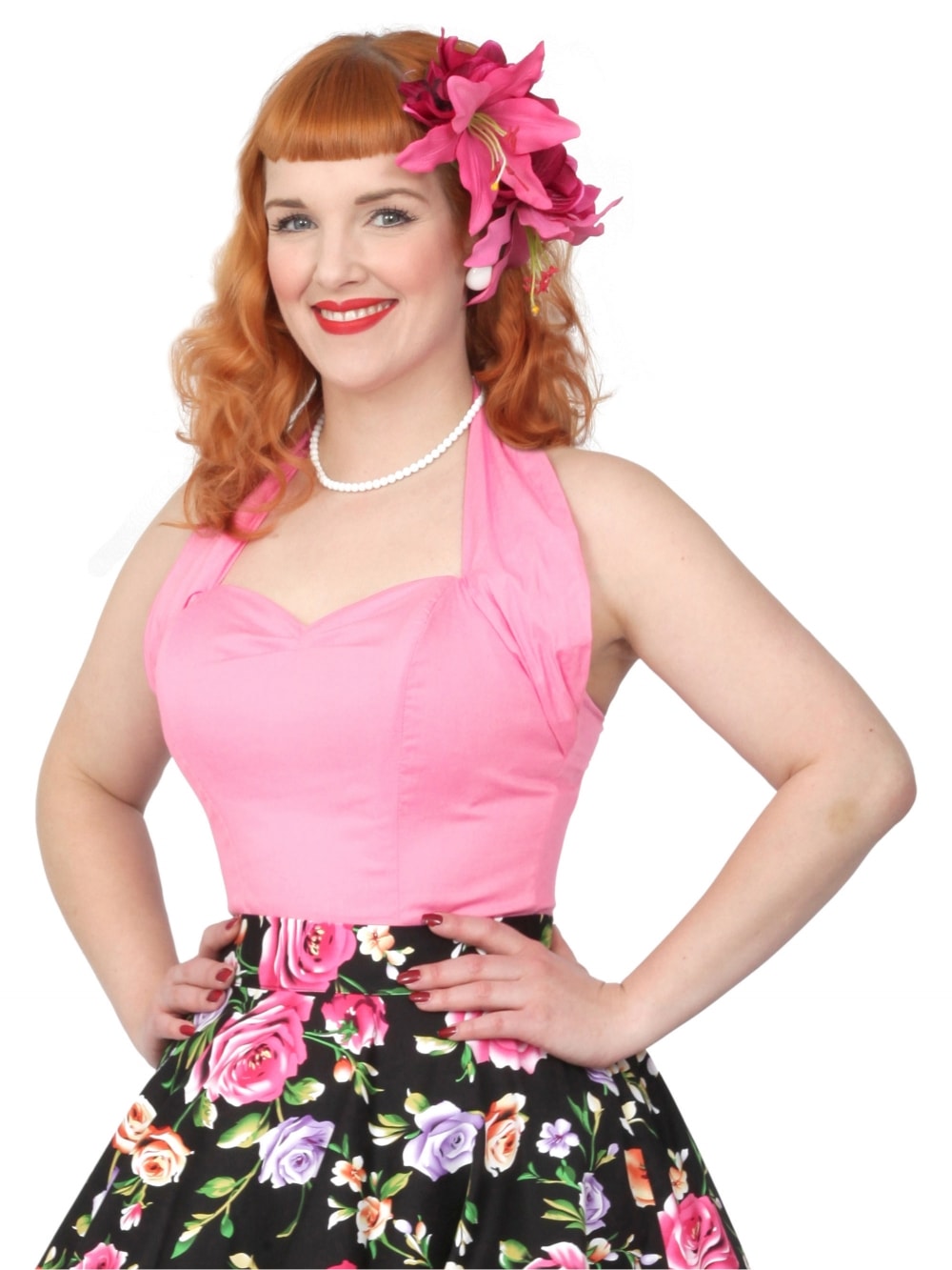 Halterneck Top Sugar Pink from Vivien of Holloway