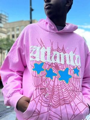 Sp5der Atlanta Hoodie Pink | Sp5der Web Atlanta Pink Hoodie