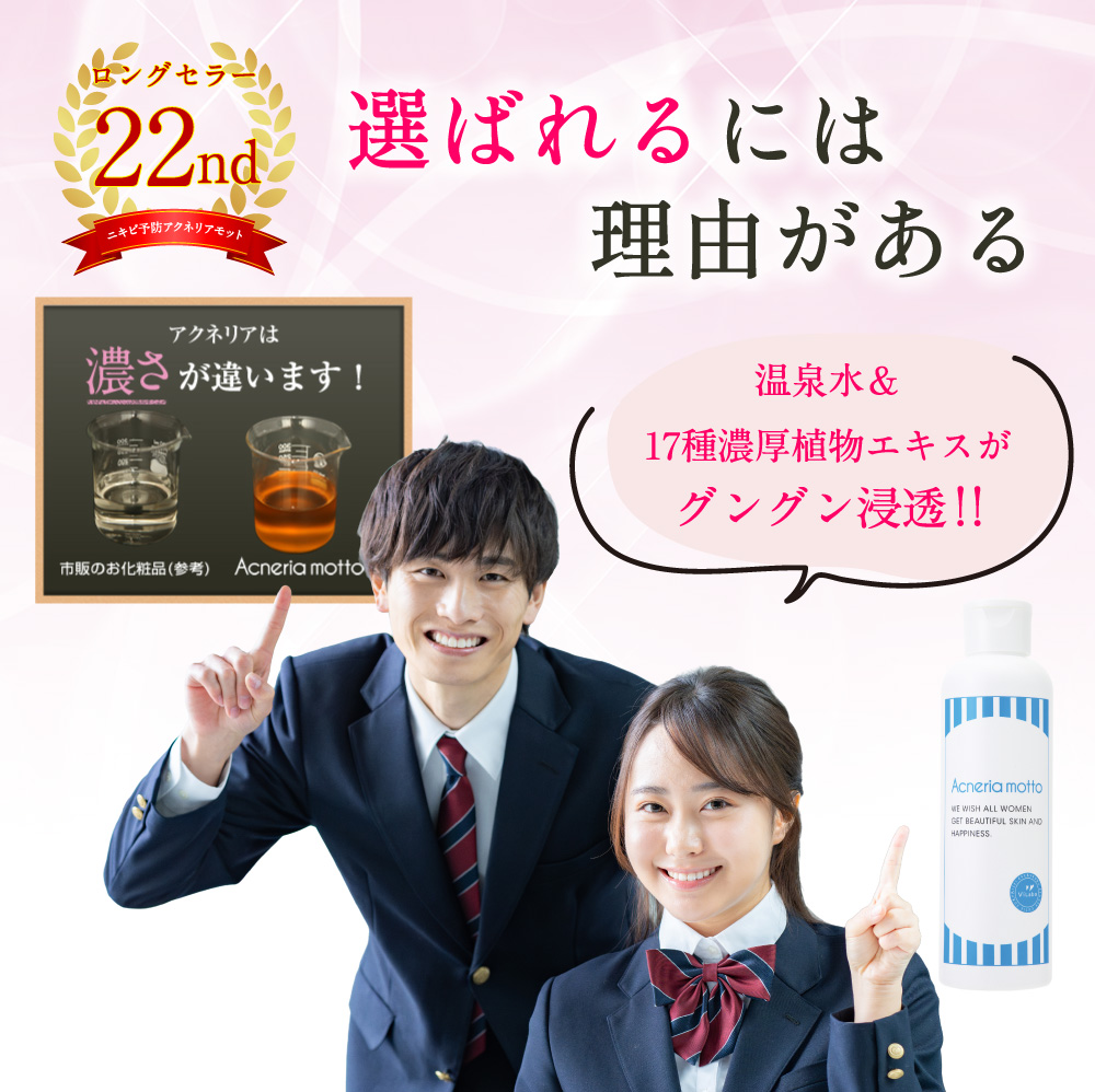 ニキビ予防 アクネリア モット ローション(化粧水)｜※メール便不可