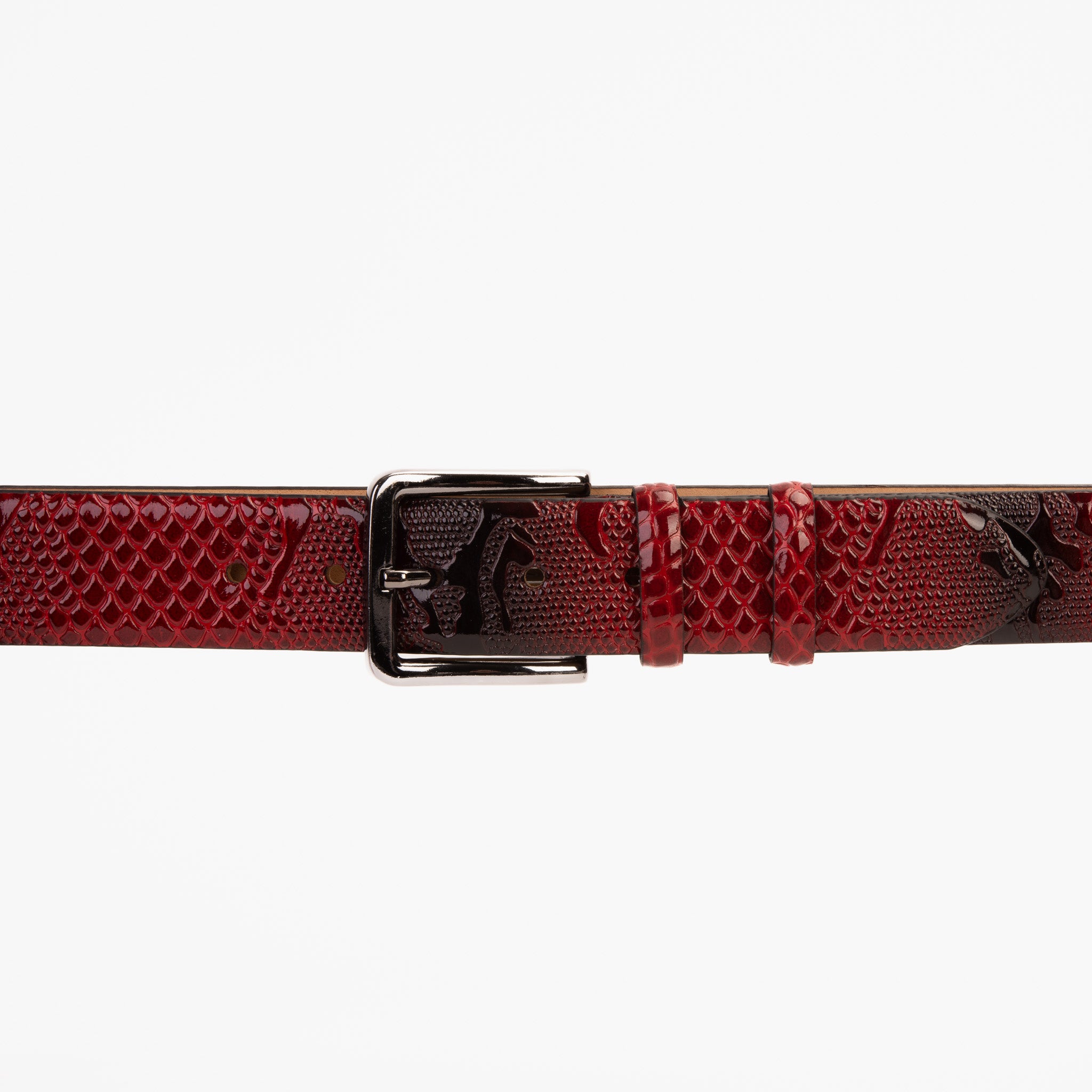 The Milano Red Leather Belt Limited Edition – Vinci Leather Shoes