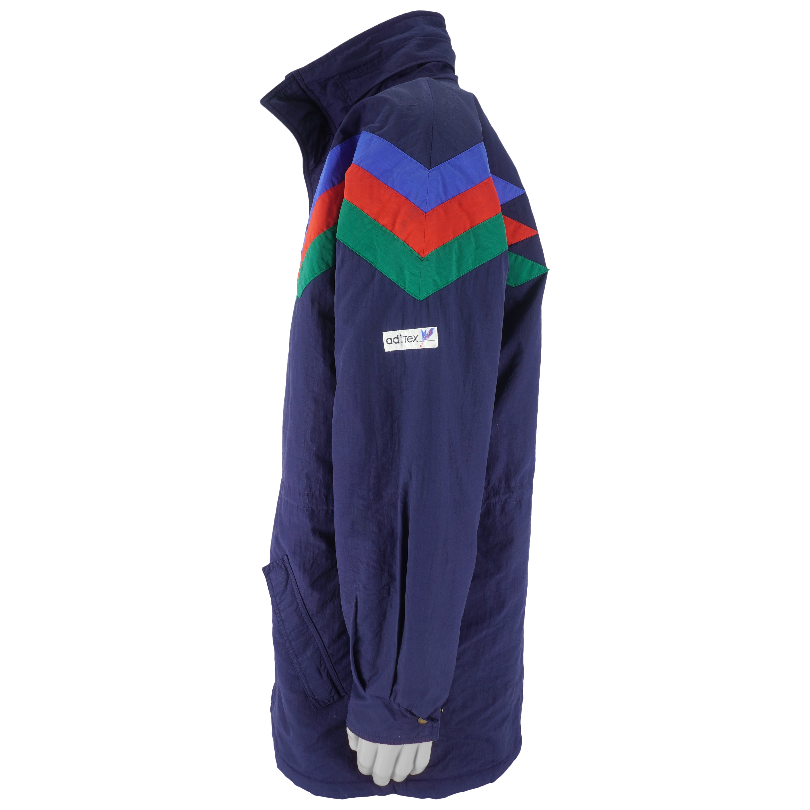 Vintage Adidas - Blue Aditex Zip-Up Warm Jacket 1990s X-Large