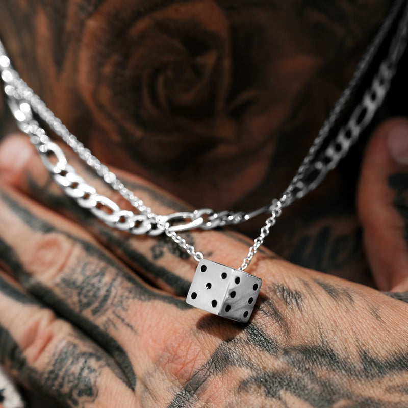 Men's Silver Dice Pendant | VIRAGE London