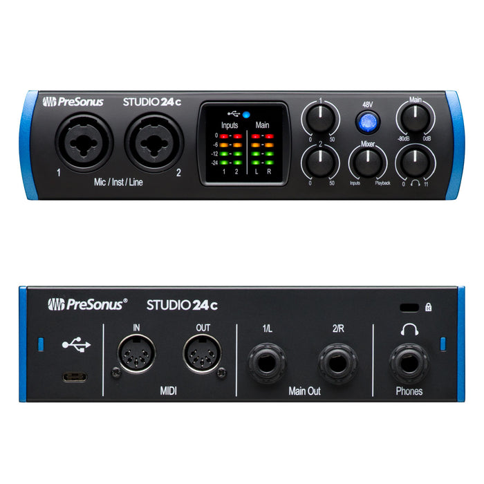 PreSonus Studio 24c (2) XMAX Analog Mic Preamps 2777700403