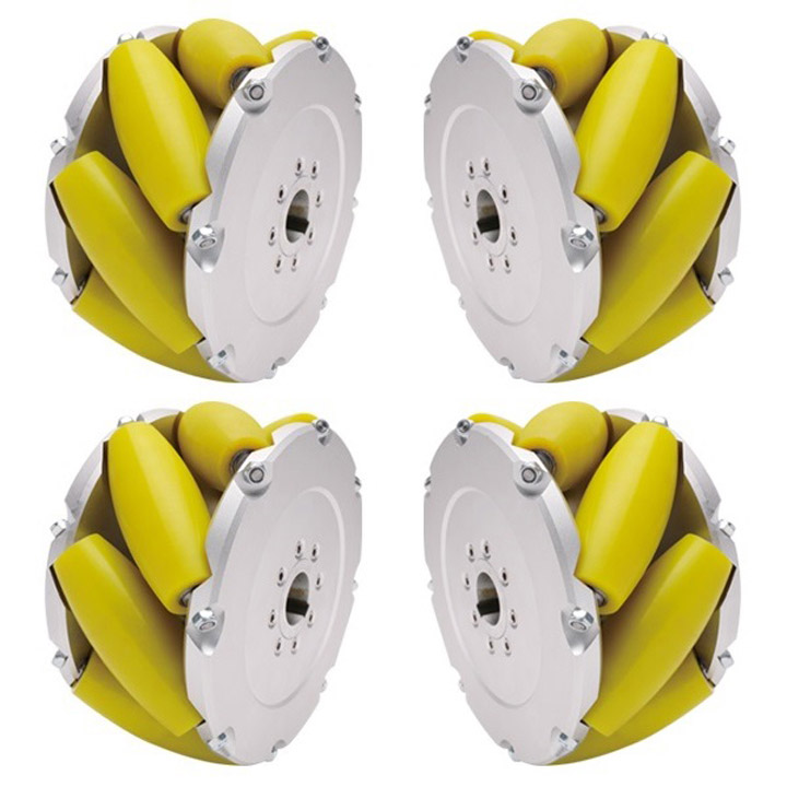 254mm高耐荷重メカナムホイールセット (NM254A) : ロボットショップ