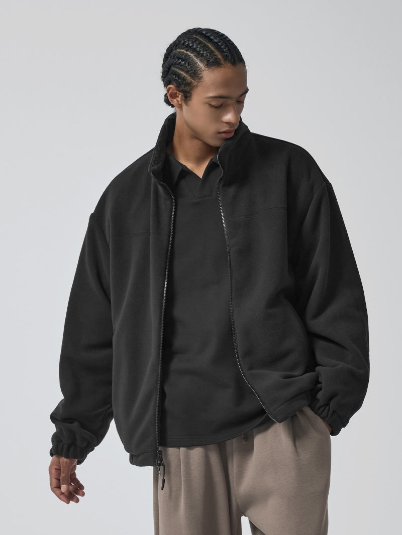 リバーシブル フリース ジャケット