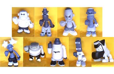 Michael Lau Crazychildren Grey version(complete set of 9 + secret