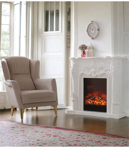 ロココ調 マントルピースコンソールコンソール 100cm ホワイト