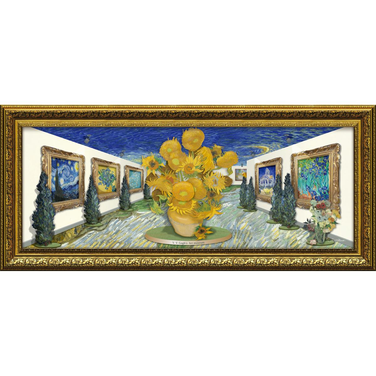 dibond 証明書付 Mサイズ】ゴッホ美術館 イーブイ dibond 証明書付 M