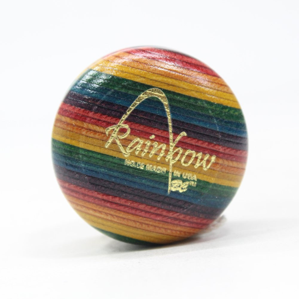 BC YoYo Vintage Champion Hardwood Yo-Yo - Lightning YoYo - Rainbow