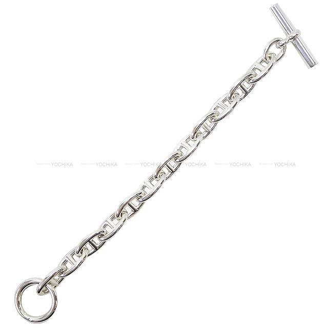 HERMES エルメス ブレスレット シェーヌダンクル GM 12コマ シルバー