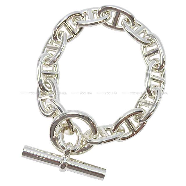 HERMES エルメス ブレスレット シェーヌダンクル TGM 13コマ シルバー