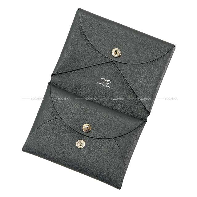 HERMES エルメス カードケース カルヴィ デュオ グリミスティ エバー