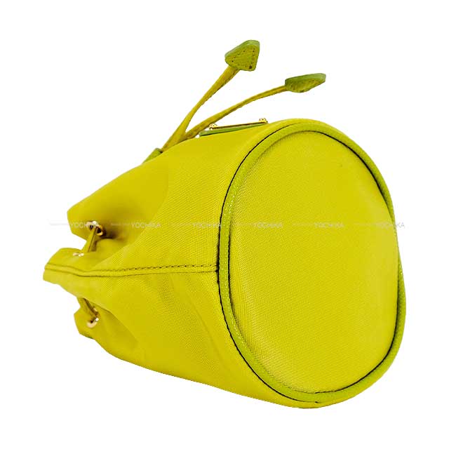 PRADA プラダ バッグチャーム ミニアイコン ライトグリーン ナイロン