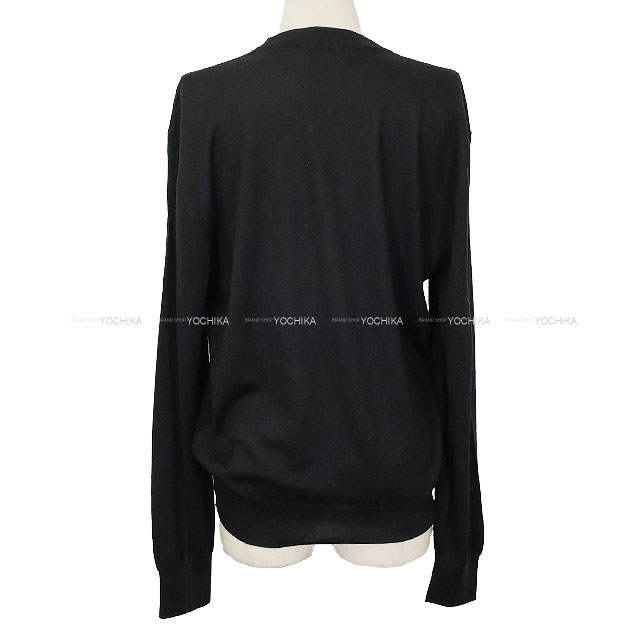 2025年秋冬 HERMES エルメス セーター ニット セーター 長袖 ライン 黒