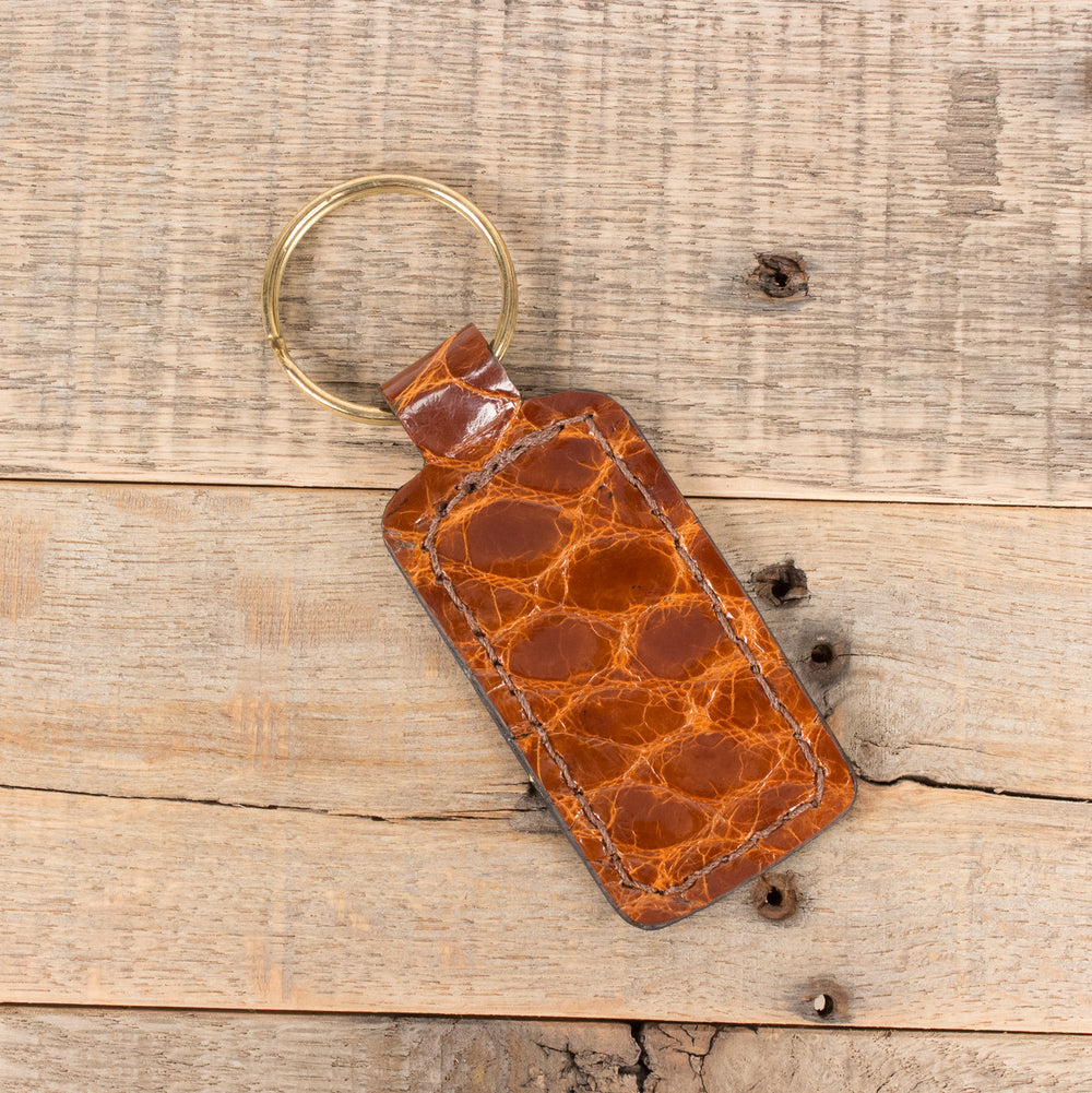 Premium Alligator Cognac Keychain | Yoder Leather – Yoder Leather