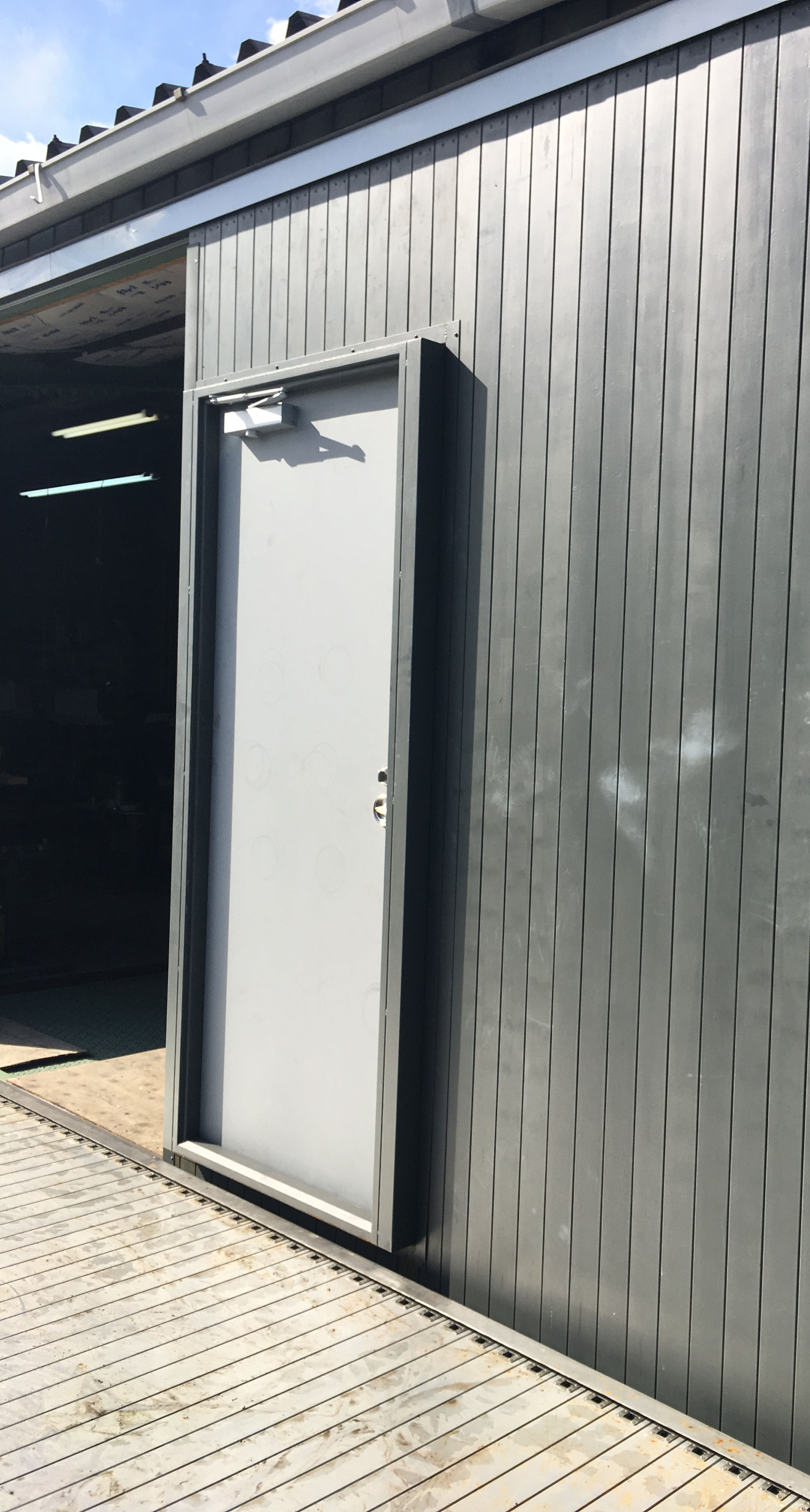 CAS-1008 防火防煙横引シャッターSR（特定防火戸・煙感知連動仕様、BOX