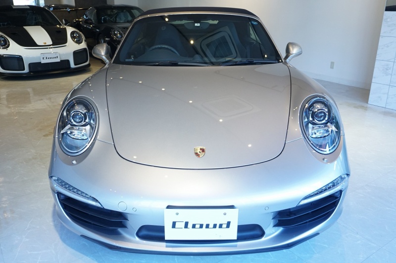 ポルシェ 911(Type991) Carera S Cabriolet プラチナシルバーM/ブルー