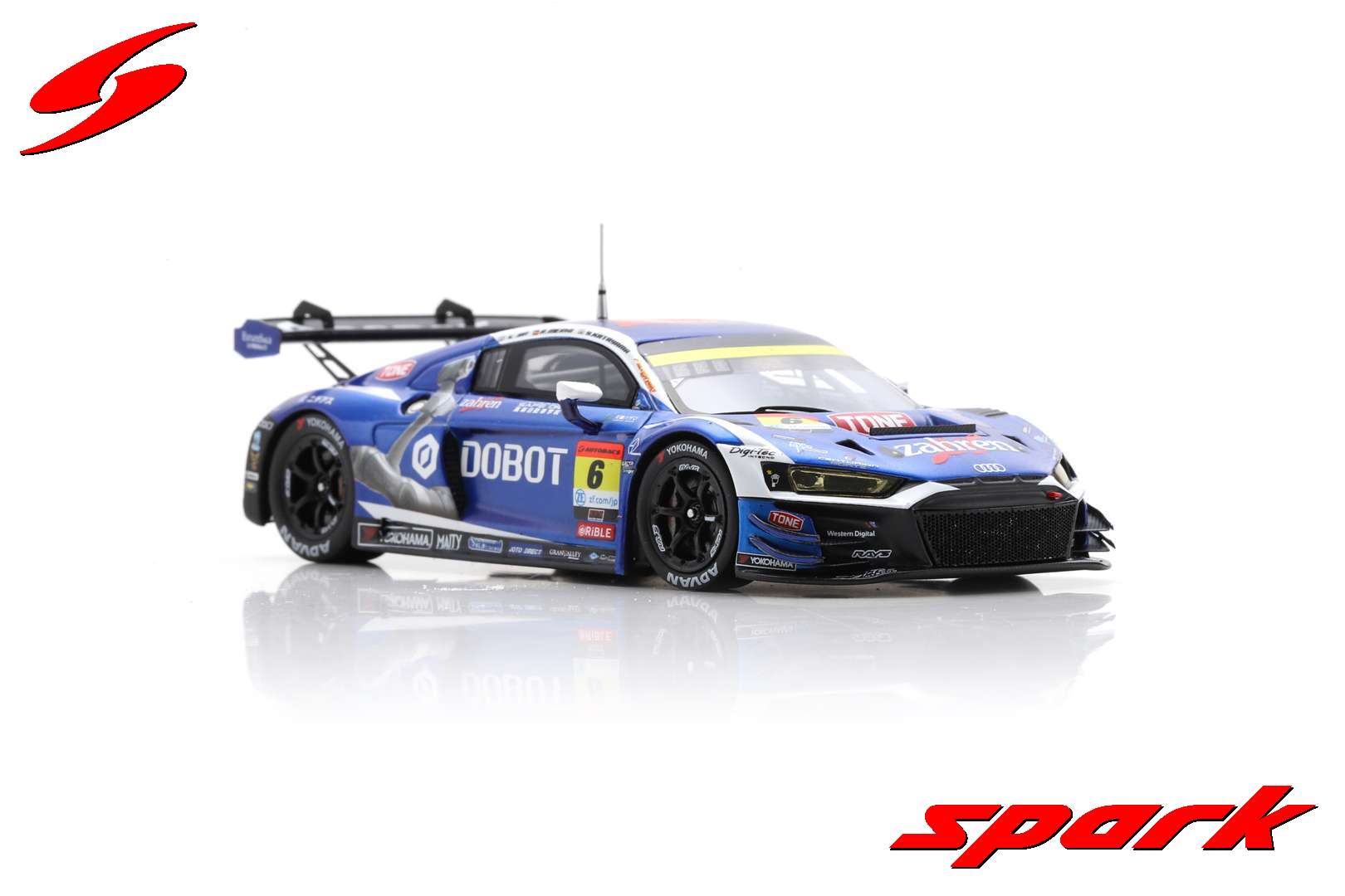 Spark 1:43 DOBOT Audi R8 LMS No.6 Team LeMans GT300 SUPER GT 2023