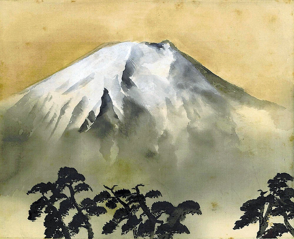 横山大観の絶筆「不二」、半世紀ぶり公開へ…島根の美術館「富士の姿に