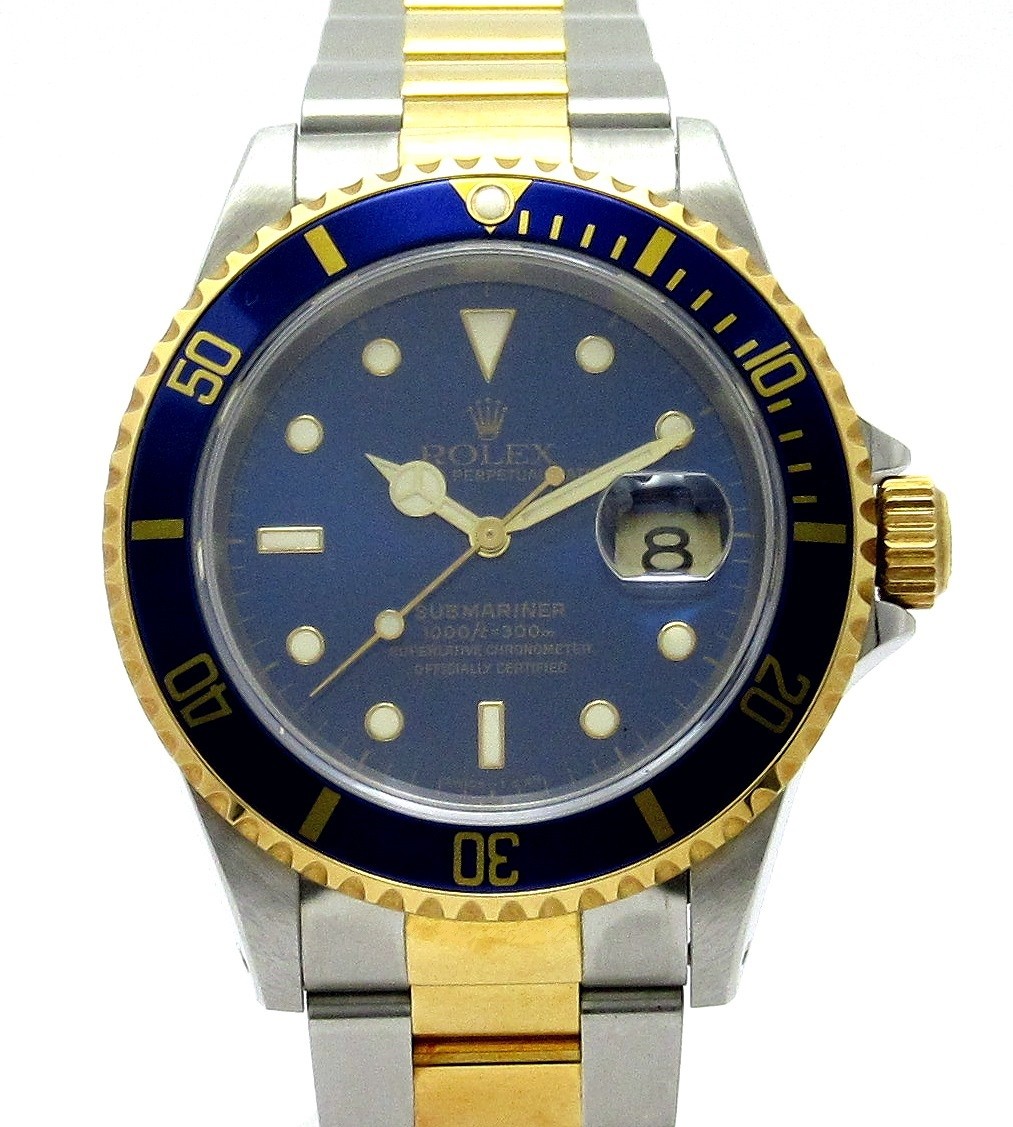 ロレックス ROLEX ”サブマリーナ(青サブ) K18YG&SS Ref16613” フル