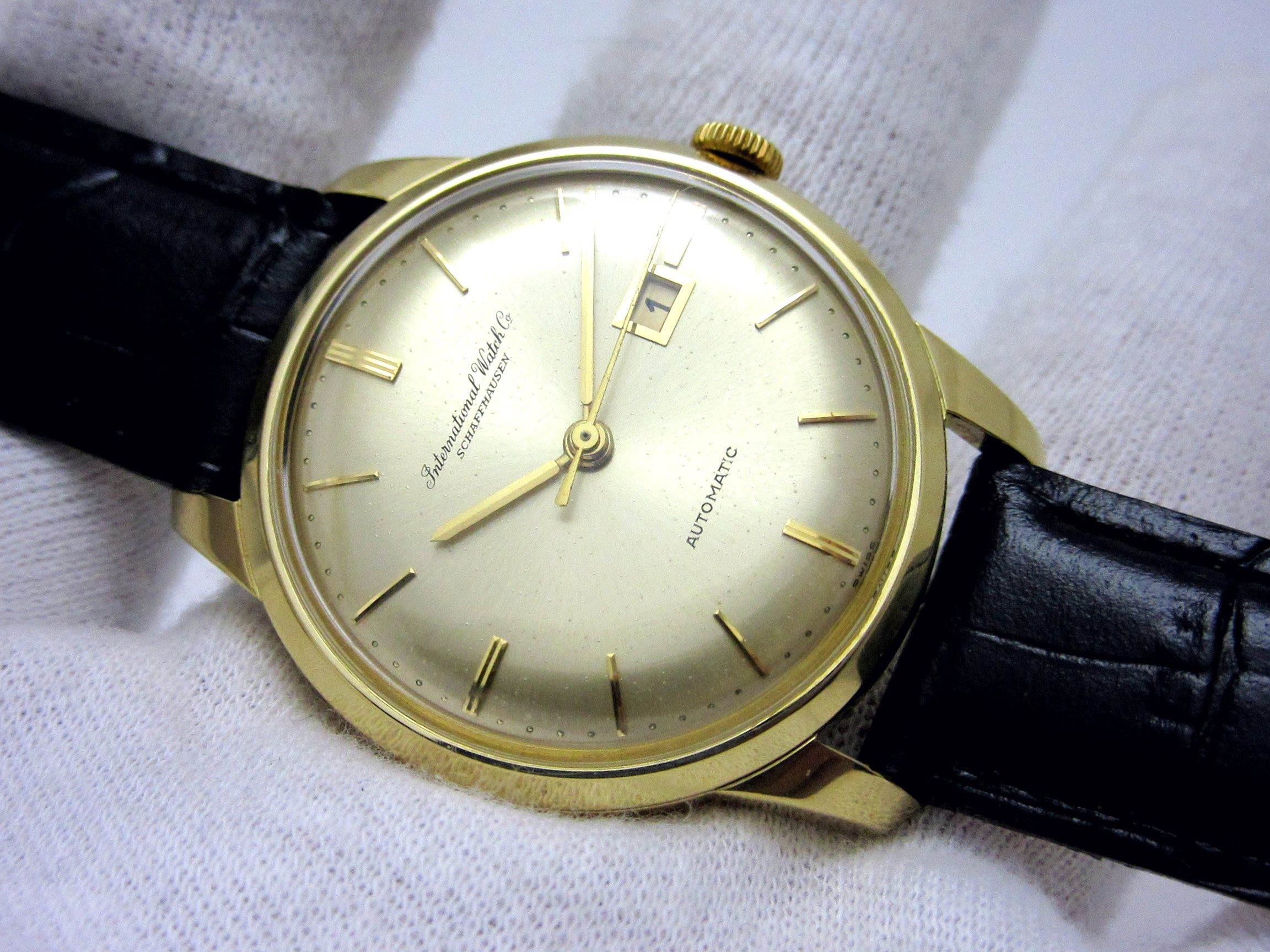 IWC (International Watch Company) K18YG無垢 ”より目” Ref348-13 ぺ