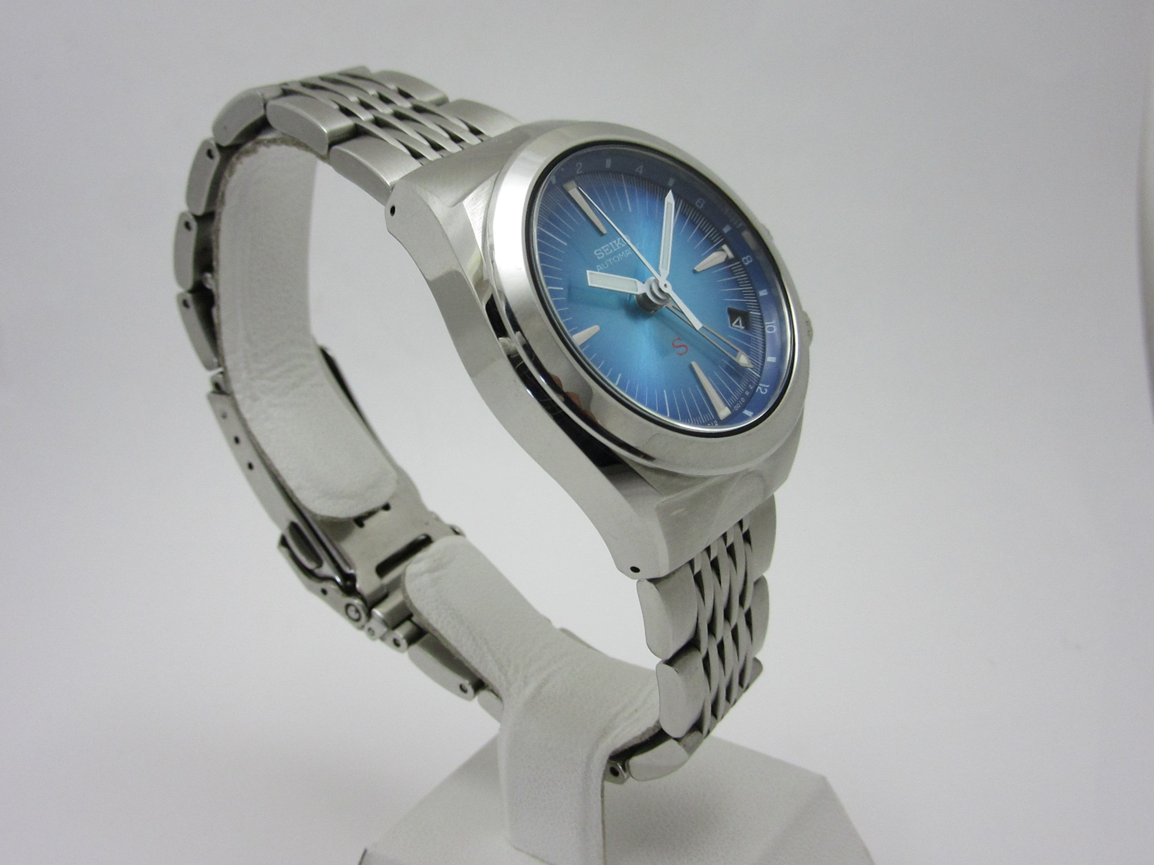 セイコー SEIKO ”メカサス SUS 4S12-0010” ブルー文字盤 GMT仕様 自動