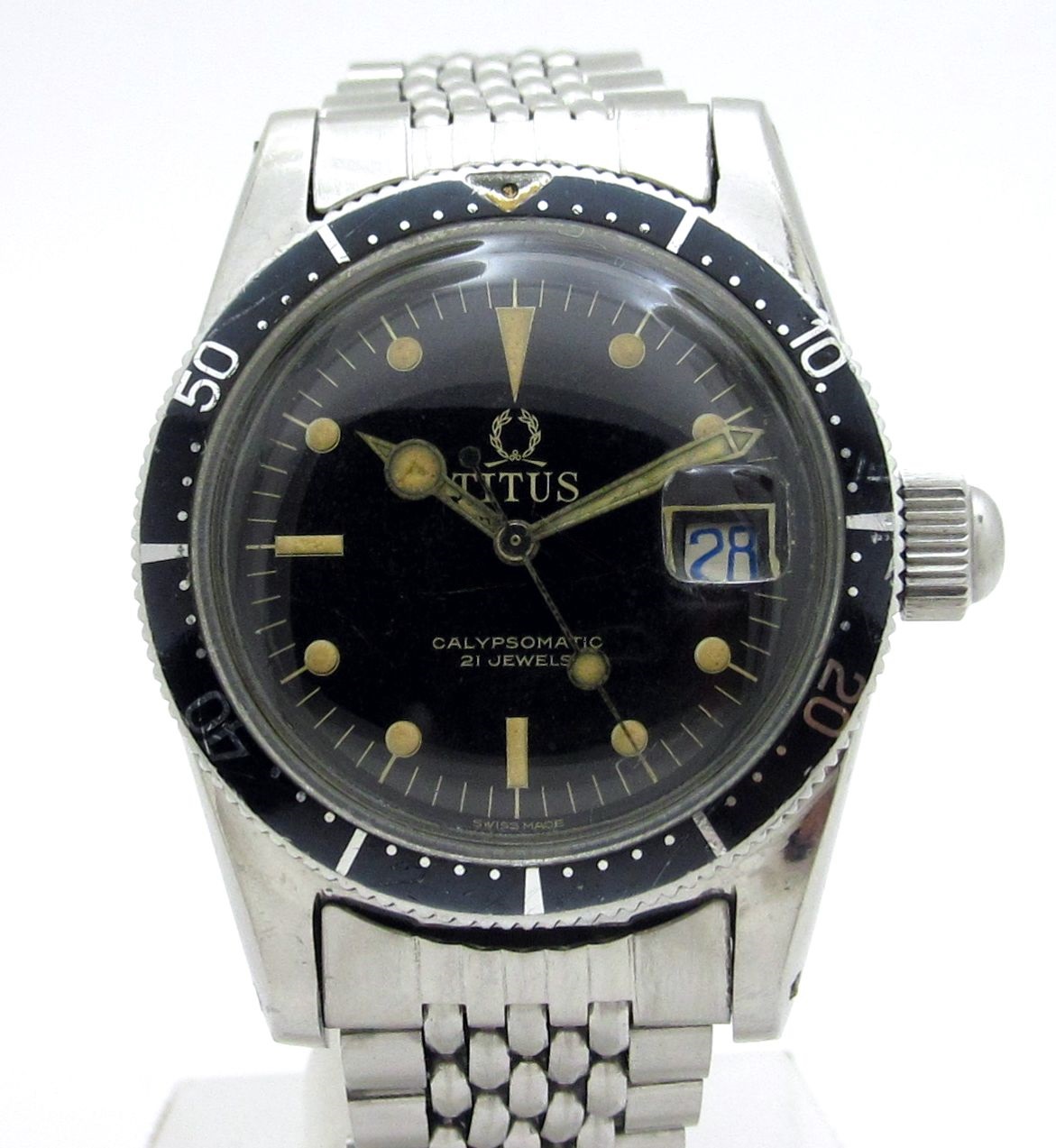 タイタス TITUS ”ミラーダイヤル カプリソマチック Ref-7085 ” 1960